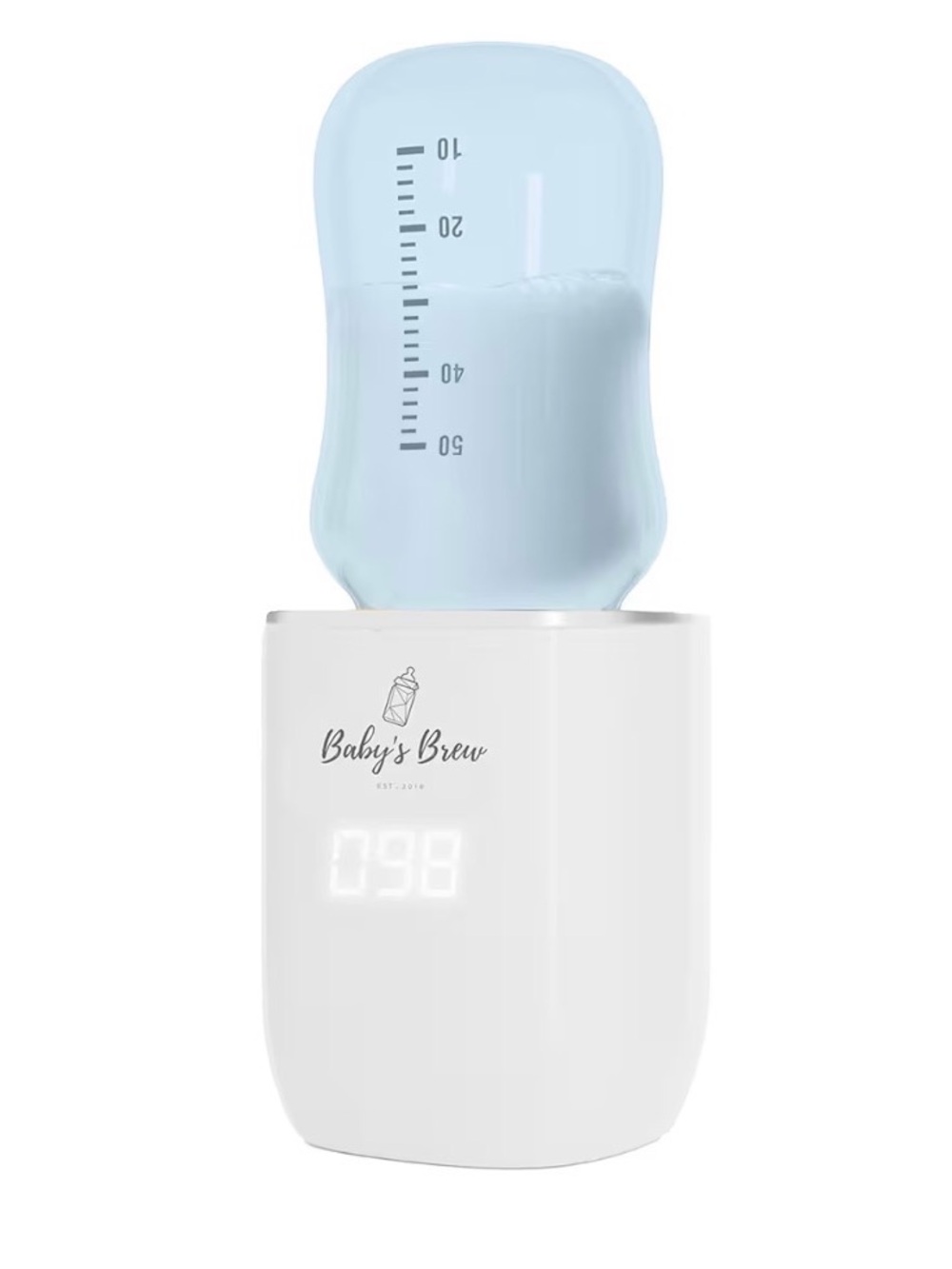 NWT - Baby’s Brew Bottle Warmer - White with White Bottle Baby Shower Gift!!